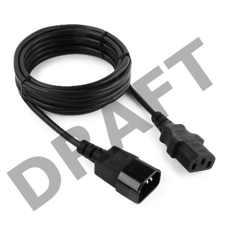 Кабель Кабель питания сист.блок-монитор Gembird 3.0м, черный, с зазем., пакет PC-189-10