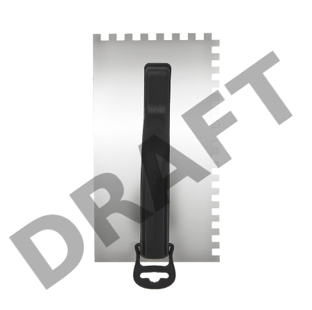 Гладилка нержавеющая 130х270 мм, зуб 8х8 мм, пластиковая ручка REXANT