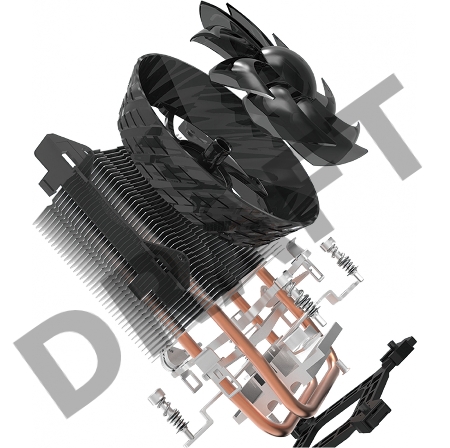 Кулер Cooler Master CPU Cooler Hyper T200, 800 - 2200 RPM, 100W, Full Socket Support