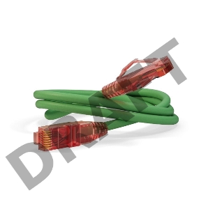 Патч-корд Hyperline PU/­UTP, Cat.5е, LSZH, 1 м, зеленый 