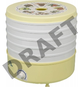 Сушилка для фруктов и овощей Ротор Дива СШ-007 5под. 520Вт белый