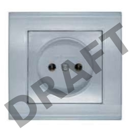 Розетка 1-м СП Бриллиант 16А IP20 серебр. Universal 7949834