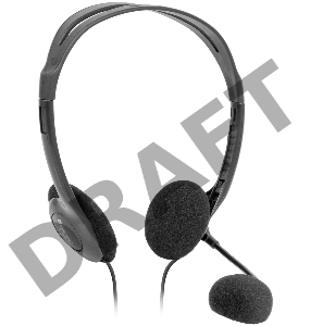 Гарнитура стерео Defender HN-102 /накладные компактные / Ø30 мм/ 2 х 3.5 mm jack стерео/ кабель 1,8 м/ черный. 63102