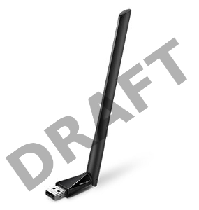 Двухдиапазонный Wi-Fi USB адаптер Mercusys MU6H AC650 высокого усиления