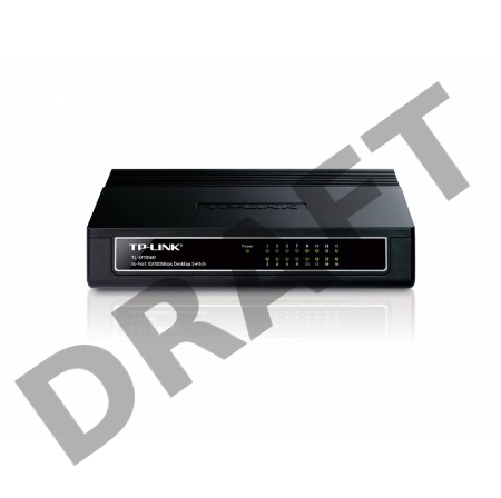Коммутатор TP-Link SMB TL-SF1016D Коммутатор 16-port 10/100M Desktop Switch, 16 10/100M RJ45 ports, Plastic case