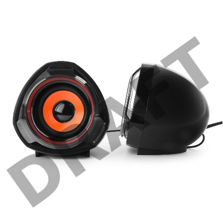 Колонки Акустич. система 2.0 Gembird SPK-105, черный, 5 Вт, регулятор громкости, USB-питание