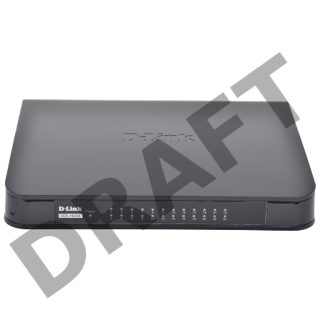 Сетевое оборудование D-Link DES-1024A/C1A/E1A/E1B Неуправляемый коммутатор с 24 портами 10/100Base-TX и функцией энергосбережения