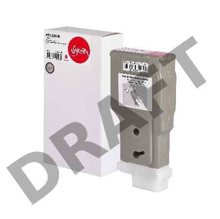 Струйный картридж Sakura 2892C001 ( PFI-320 M) для Canon, пурпурный, 300 мл.