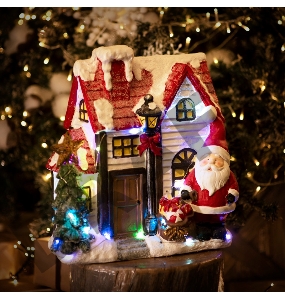 Керамическая фигурка «Рождественский дом» 37.5х20х42.5 см