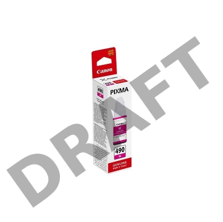 Чернила Canon GI-490M 0665C001 пурпурный для Canon Pixma G1400/2400/3400 (70мл)