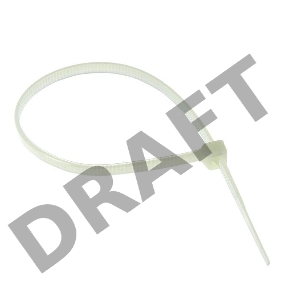 Хомут кабельный 3.6х300 нейл. бел. (уп.100шт) EKF plc-c-3.6x300