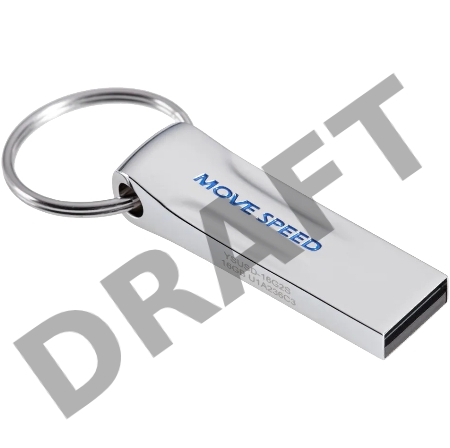 Накопитель USB2.0 16GB Move Speed YSUSD серебро металл