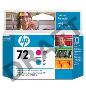 Картридж струйный HP №72 C9383A пурпурный/голубой печатающая головка для HP DJ T1100/T610