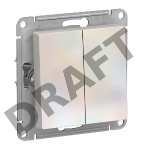 Механизм выключателя 2-кл. ATLAS DESIGN (сх.5) 10АХ жемчуг SchE ATN000451