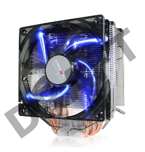 Кулер CROWN CM-5 (Для Intel и AMD,TDP до 187 Ватт,5шт. теплопроводных трубок,Синяя светодиодная подсветка,Гидродинамическии? подшипник,Размер: 148*126*85 мм)