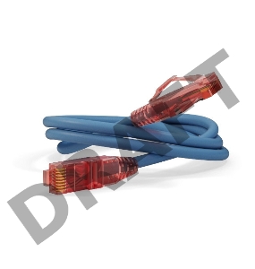 Патч-корд Hyperline U/UTP, Cat.5е, LSZH, 1.5 м, синий PC-LPM-UTP-RJ45-RJ45-C5e-1.5M-LSZH-BL