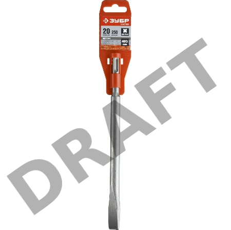Зубило ЗУБР 29232-20-250  МАСТЕР плоское узкое SDS+ 20х250мм