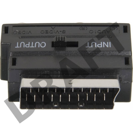 Адаптер аудио-видео Ningbo SCART (m)/3хRCA (f)/S-VIDEO (f) черный (JSP005)       