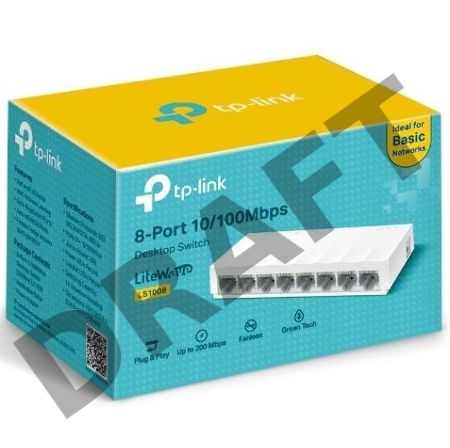 Коммутатор TP-Link LS1008 8x100Mb неуправляемый