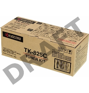 Тонер-картридж Kyocera TK-825C (1T02FZCEU0) голубой для KM-C2520/C2525E/C3225/C3232/3232E/C4035E 7000 стр.