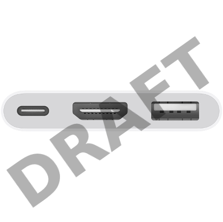 Многопортовый адаптер Apple USB-C Digital AV Multiport Adapter