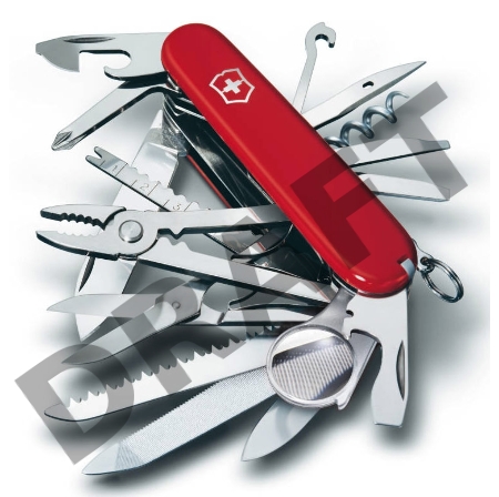 Нож перочинный Victorinox SwissChamp (1.6795) 91мм 33функций красный карт.коробка