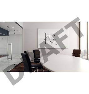 Демонстрационная доска Cactus CS-GBD-120x150-UWT стекло стеклянная 120x150см ультра белый