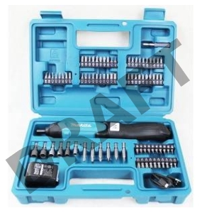 Отвертка аккумуляторная Makita DF001DW Отвертка ак,{3.6В,встр1.5Ач Li-ion,220об\мин,4Нм,0.36кг,чем,н-р акс 81шт,подсв,USB шнур}