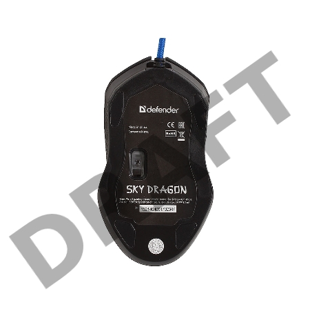 Мышь проводная DEFENDER USB OPTICAL SKY DRAGON GM-090L 52090