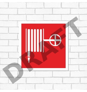 Табличка ПВХ знак пожарной безопасности «Пожарный кран» 200х200 мм REXANT