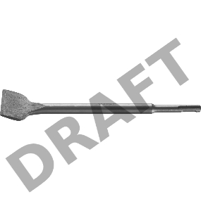 Зубило ЗУБР 29234-40-250  МАСТЕР плоское изогнутое SDS+ 40х250мм