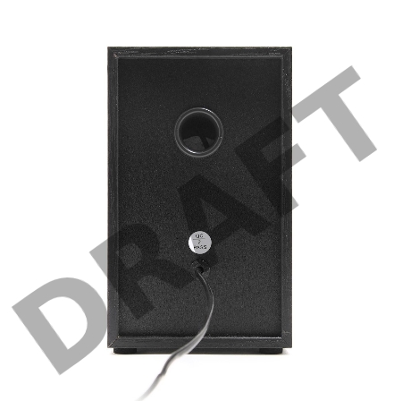 Колонки Gembird SPK-204, черный МДФ,2х3 Вт, регулятор громкости, USB