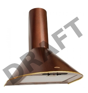 Вытяжка каминная Elikor Эпсилон 50П-430-П3Л медный антик/золотистый управление: ползунковое (1 мотор)