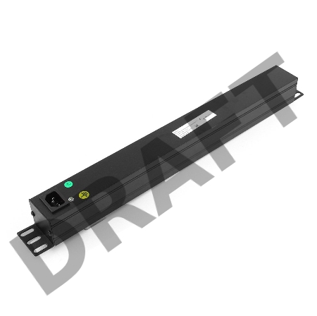 Блок Gembird EHB8-4, 1 вход С14/ 8 выходов C13, с защитой для 19