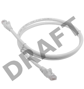 Патч-корд LANMASTER LSZH UTP кат.6, 0.5 м, белый