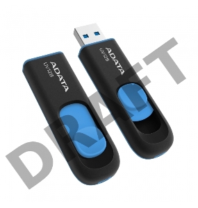 Флеш Диск 128GB ADATA UV128, USB 3.0, черный/синий