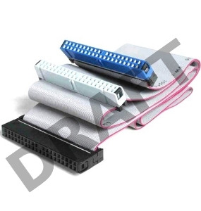 Шлейф IDE UDMA66/100/133 Cablexpert CC-EIDE/66, 2 устр., 80 жил, 48см, пакет