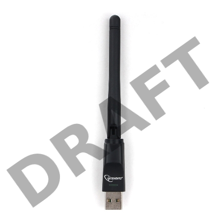 Сетевой адаптер WiFi Gembird 150 Мбит, USB, 802.11b/g/n