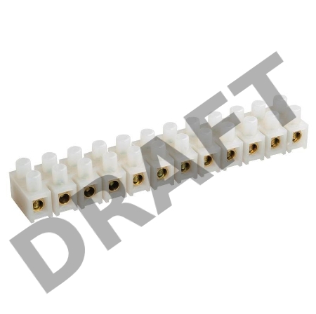 Колодка клеммная ЗВИ-60 6-16кв.мм 12пар ПВХ ИЭК UZV1-060-16