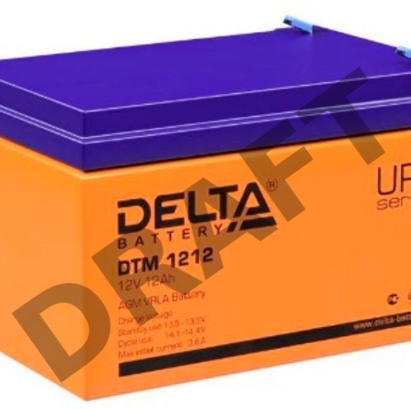 Батарея Delta DT 1212 (12V, 12Ah)