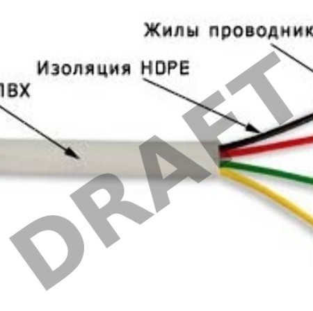 Кабель TWT (TWT-TEL4/100-GY) телефонный плоский. 4 жилы. 28 AWG. бухта 100 метров. серый