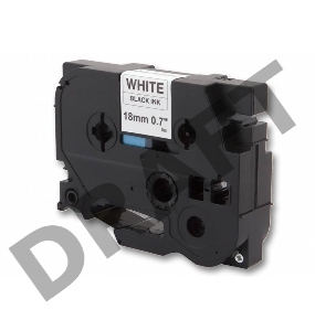 Лента Cactus CS-TZ241 для печати наклеек в устройствах Brother P-touch черный на белом 18мм х 8м