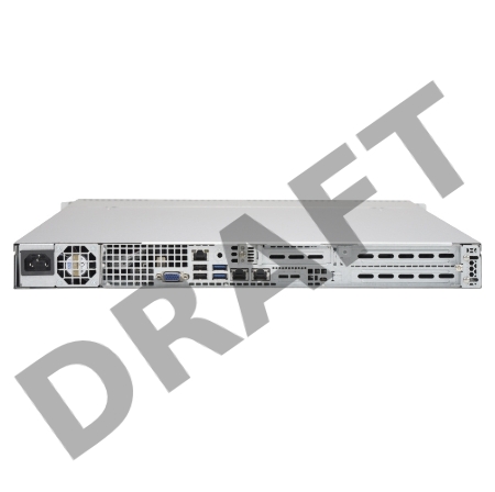 Платформа SuperMicro 6019P-WT - 1U - 4x SATA - Dual 1-Gigabit Ethernet - 12x DDR4 - 600W