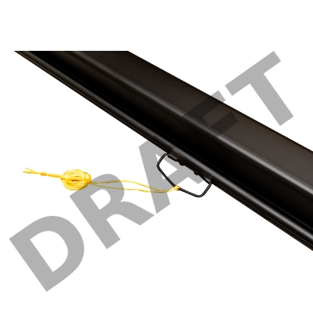 Экран Sakura 150x150см Wallscreen 1:1 настенно-потолочный рулонный белый  84' Matt White (MW), черный корпус