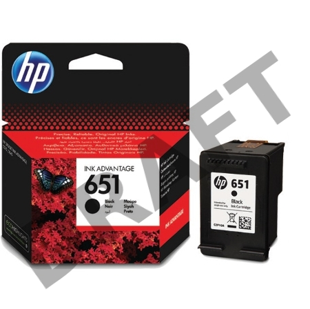 Картридж струйный HP 651 C2P10AE черный для HP DJ IA5575e (600стр.)