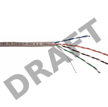 Кабель информационный Lanmaster TWT-5EUTP2-LSZH кат.5е U/UTP не экранированный 2X2X24AWG LSZH внутренний 305м белый	
