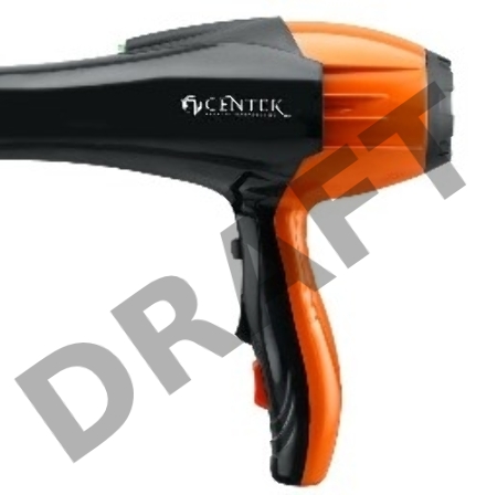 Фен Centek CT-2226 Professional (черн/оранж) 2400Вт, мощный AC мотор, 5 режимов, 2 концентратора
