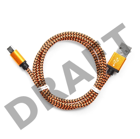 Кабель Gembird USB 2.0 Cablexpert CC-mUSB2oe1m, AM/microBM 5P, 1м, нейлоновая оплетка, алюминиевые разъемы, оранжевый, пакет Кабель Gembird USB 2.0 Cablexpert CC-mUSB2oe1m, AM/microBM 5P, 1м, нейлоновая оплетка, алюминиевые разъемы, оранжевый, пакет