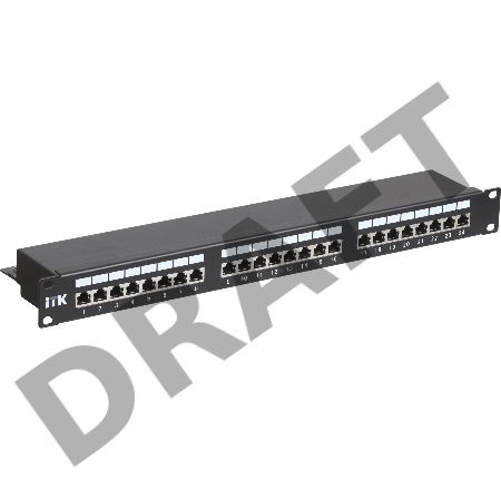 Патч-панель кат.5Е STP, 24 порта (IDC Dual) 1U патч-панель кат.5Е STP, 24 порта (IDC Dual)