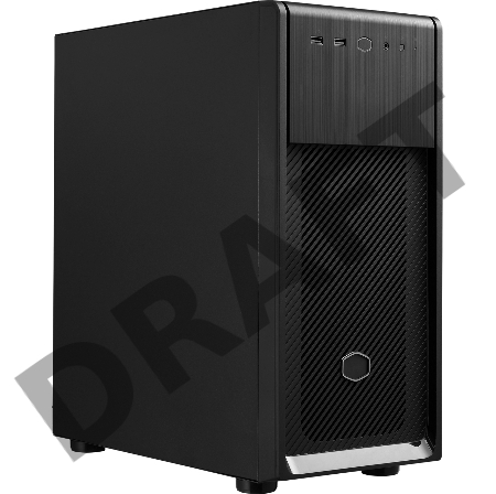 Корпус Cooler Master Elite 500 w/o ODD bay, 2xUSB3.2, 1x120Fan, w/o PSU, Black, Steel left panel, ATX